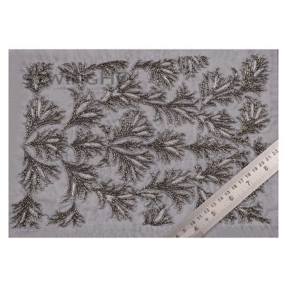 Amanda Embroidery - crafted with metal thread and cut bugle beads