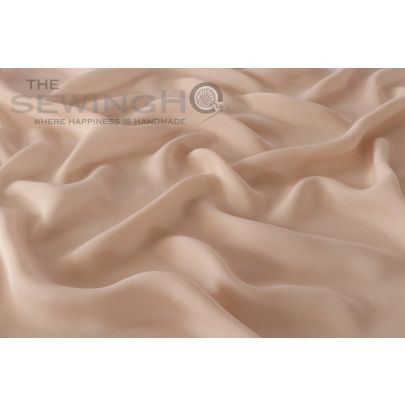 100% Silk Fabric in Nude