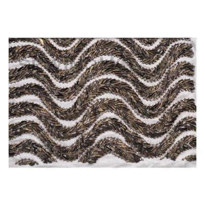 Arabella Snaking Embroidery - embellished with beads gives a serpent-like appearance