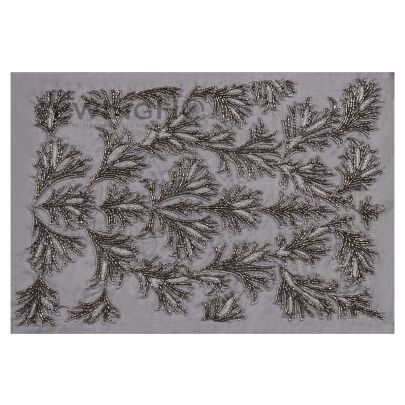 Amanda Embroidery - crafted with metal thread and cut bugle beads