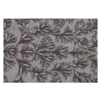 Amanda Embroidery - crafted with metal thread and cut bugle beads