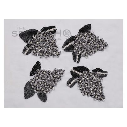 Anika Embroidery - use of pearls and disc shaped sequins is done in such a way that it creates a couture-edged design