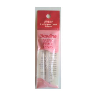 Sewline Mechanical Fabric Pencil White Refill Leads 6 pack
