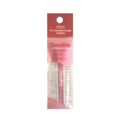 Sewline Mechanical Fabric Pencil Pink Refill Leads 6 pack
