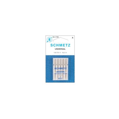 Schmetz Universal Needle Sewing Machine Needles 5 Pack 130/705 H (80/12) 