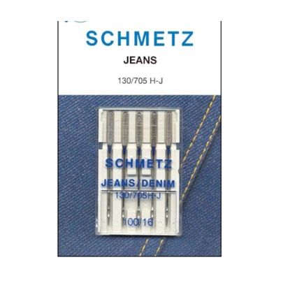 Schmetz Jeans Sewing Machine Needles 5 Pack 130/705 H-J (100/16) 