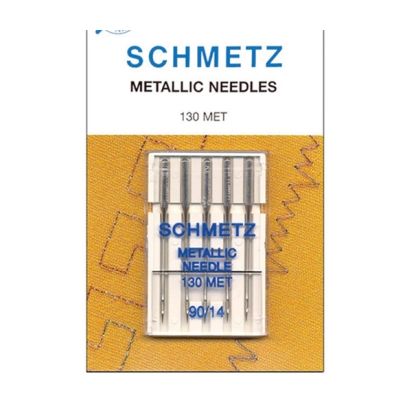 Schmetz Metallic Sewing Machine Needles 5 Pack 130 MET (90/14) 