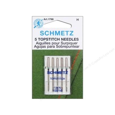 Schmetz Topstitch Needle Sewing Machine Needles 5 Pack 130 N (100/16) 