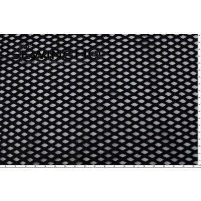 Black Diamond Pattern Cotton Corded Lace