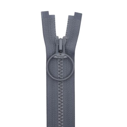 18cm YKK Vislon Sports Open End grey Zip