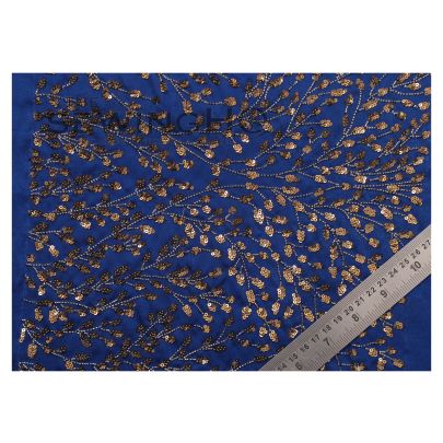 Andie Embroidery - fallen sequined leaves, giving them a touch of glowing autumnal beauty