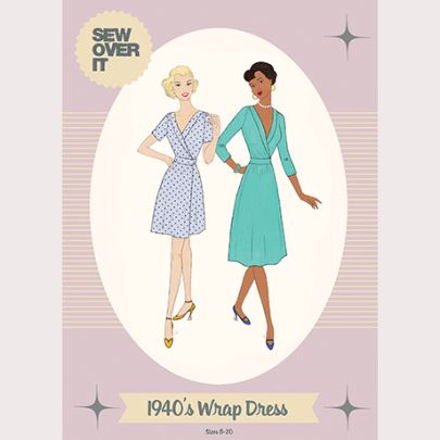 1940s Wrap Dress- Sew Over It Pattern