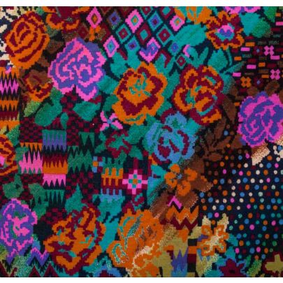 Multicoloured Rayon Fabric