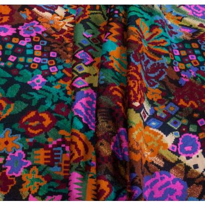 Multicoloured Rayon Fabric