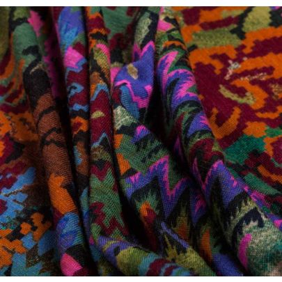 Multicoloured Rayon Fabric