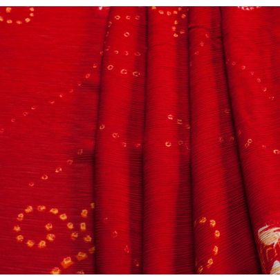 Vintage Jasper Conran Red Print Fabric