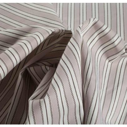 Cotton Twill Stripe - Pink