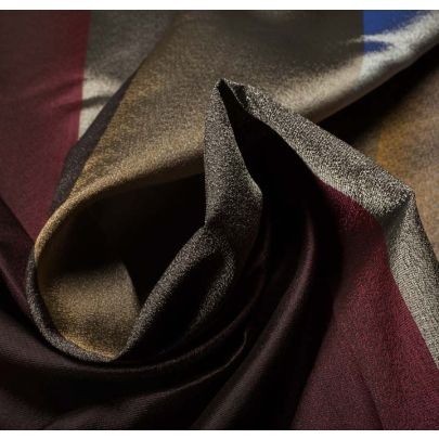 100% Silk - Multicolour Ombre Stripes