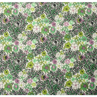 Liberty Art Fabric Green Florals