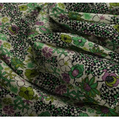 Liberty Art Fabric Green Florals