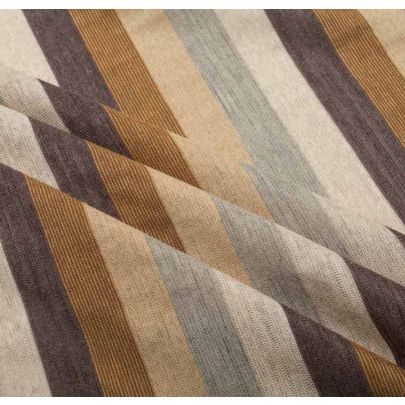 100% Polyester Yarn Dyed Brown Stripes Fabric