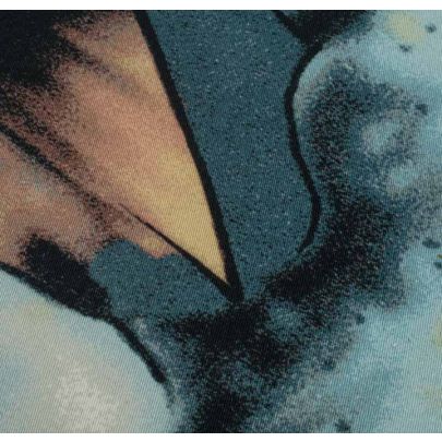 100% Cotton Twill PP Printed Blue Fabric