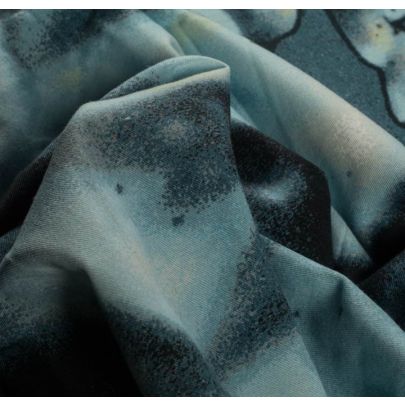 100% Cotton Twill PP Printed Blue Fabric