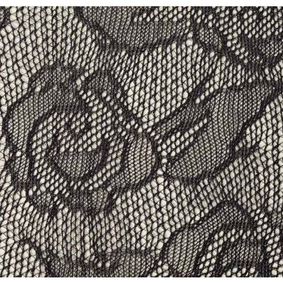 Polyamide Mesh Jacquard Black Fabric