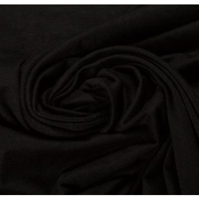 Rayon Elastane Black Fabric