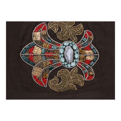 Alvin Mosaic Embroidery - crafted with an array of coloured beads and stones