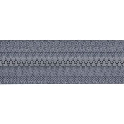 YKK Vislon Sports Open End Zip- Grey 20cm