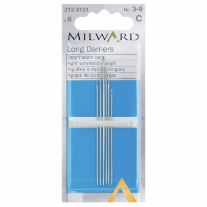 Milward Assorted Long Darner Hand Sewing Needles 6 Pack 