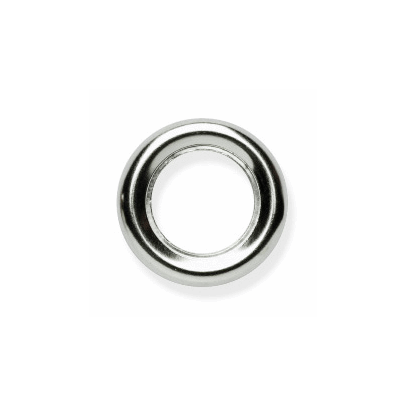 Milward Eyelets: Brass: Silver: 8.7mm: 24 Pieces 