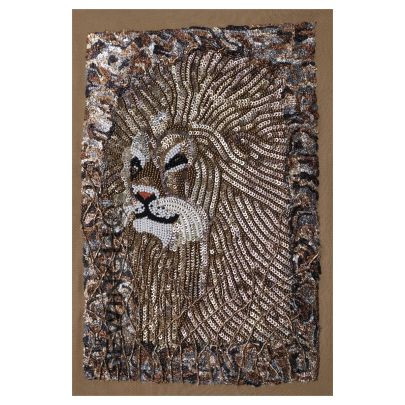 Angelica Leo Embroidery - zodiac sign Leo, which features the head of a lion