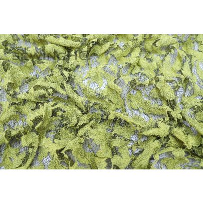 Pickle Green Guipure Lace - Pickle Green Guipure Lace made by the famous mill, Riechers Mascot