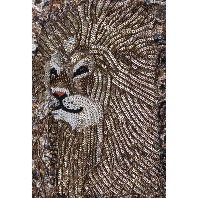 Angelica Leo Embroidery - zodiac sign Leo, which features the head of a lion