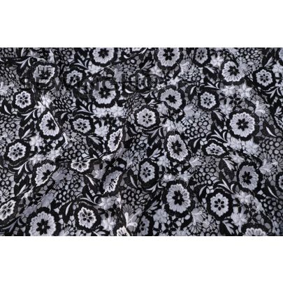 Black and White Guipure Lace - high-quality, black and white French guipure lace