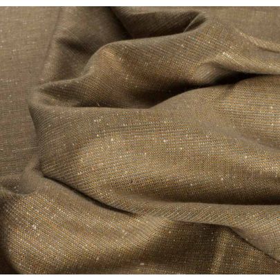 100% Jute Beige and Gold Fabric