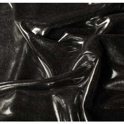 100% Polyester Metallic Foil Printed Silver Fabric