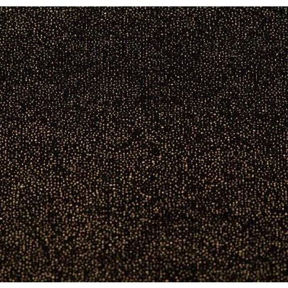 Polyester Foil Print Black/Gold Fabric