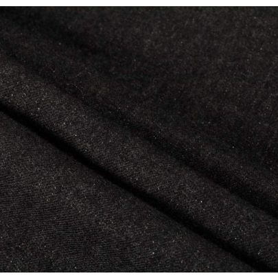 100% Wool Flan Grey Fabric