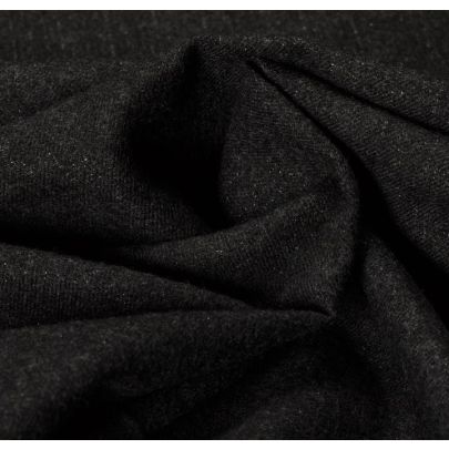 100% Wool Flan Grey Fabric