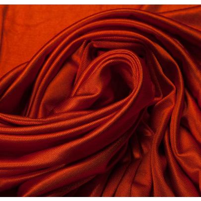 100% Rayon Interlock Orange Fabric