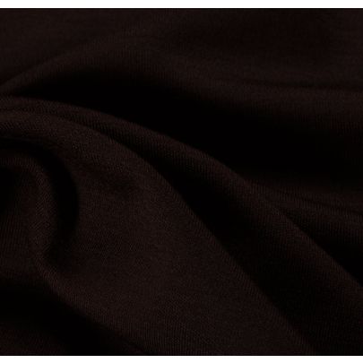 100% Wool Interlock Brown Fabric
