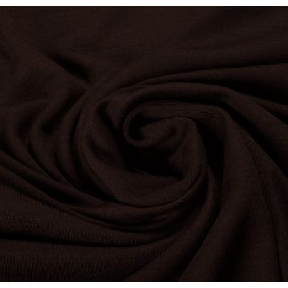 100% Wool Interlock Brown Fabric