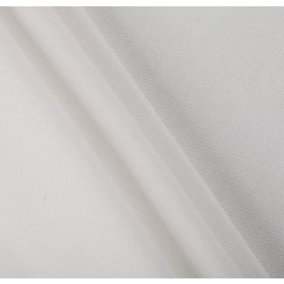 Rayon Elastane White Fabric
