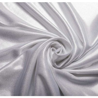 Poly Foil White Fabric