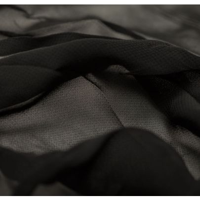 100% Rayon Georgette Black Fabric