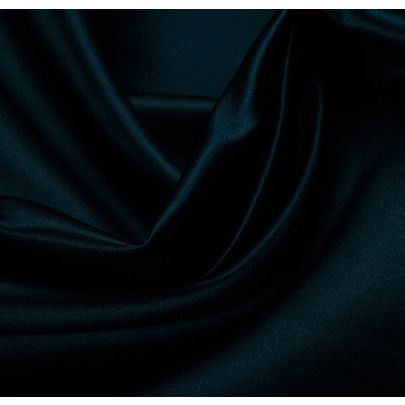 100% Silk Duchess Satin Teal Fabric
