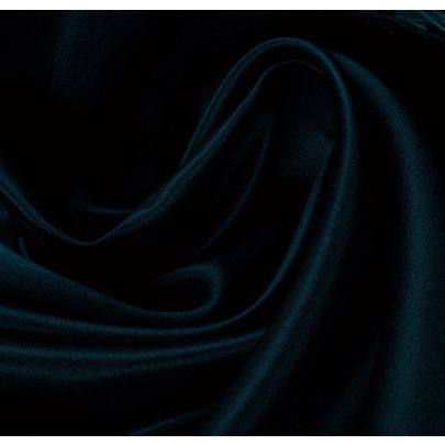 100% Silk Duchess Satin Teal Fabric